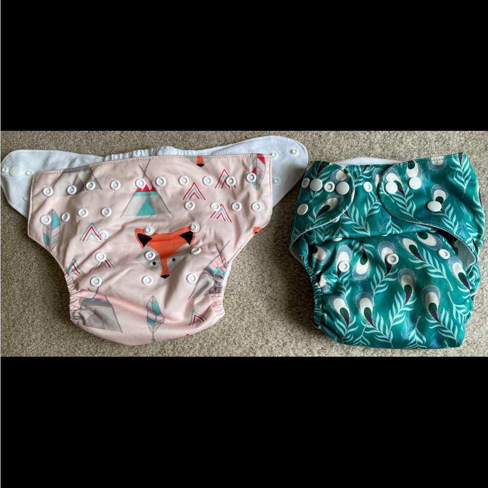 Colorful Kids Cloth Diapers Set